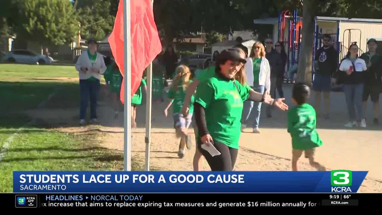 Caleb Greenwood Elementary holds a jog-a-thon to support art, music programs