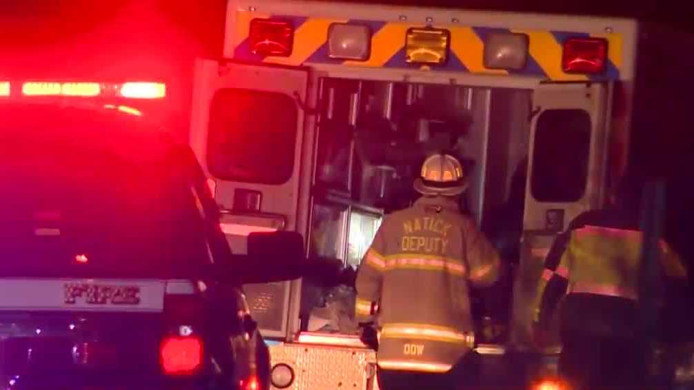 Wrong-way driver collides with ambulance in violent Mass Pike crash