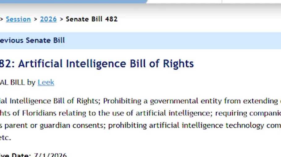 Central Florida senator proposes AI bill to protect kids and personal data