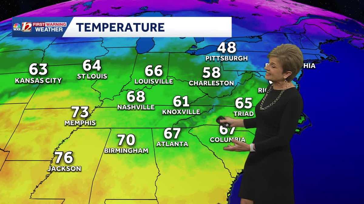 Warm winds set up mild Triad temps for Christmas