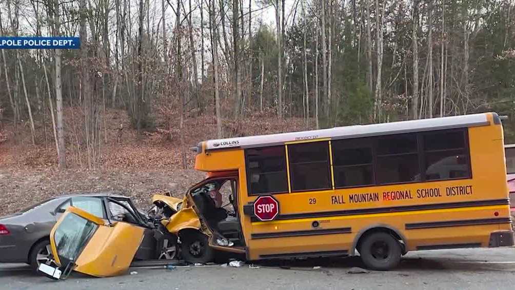 School bus involved in crash in Walpole, New Hampshire