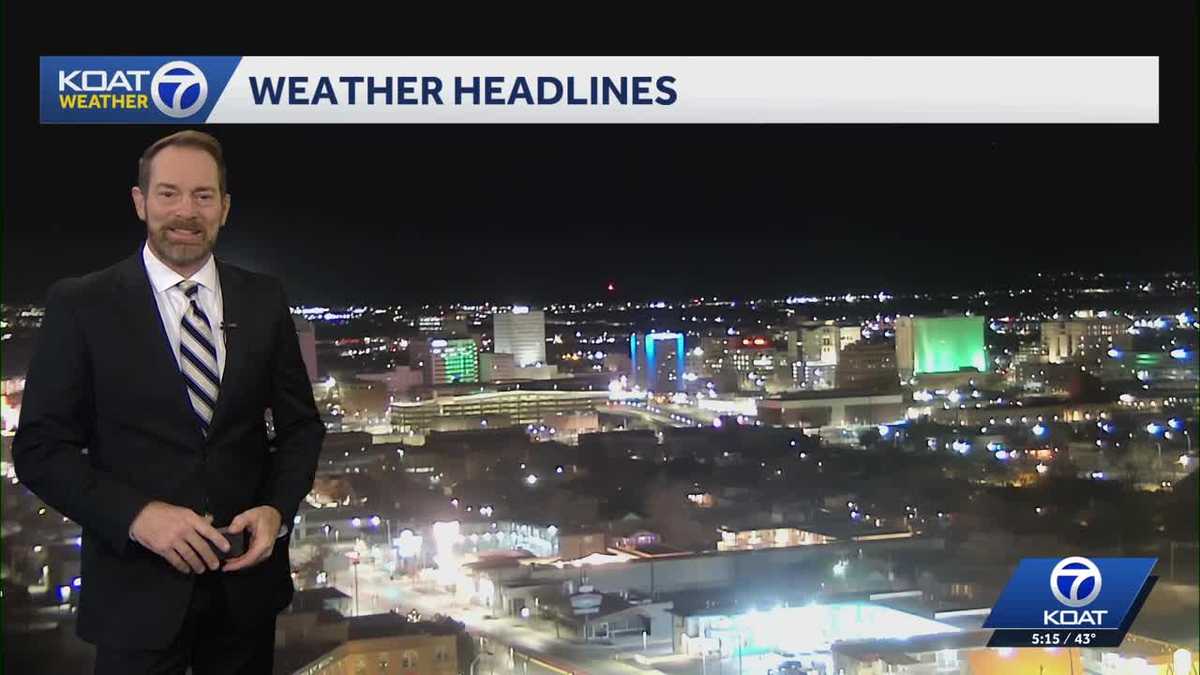 Running a little cooler over eastern New Mexico this afternoon, but still dry & sunny