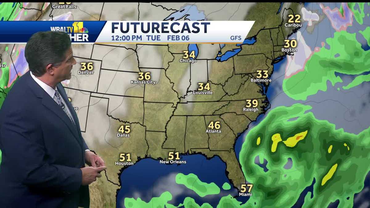 Sunny skies and cool temperatures will continue on Tuesday