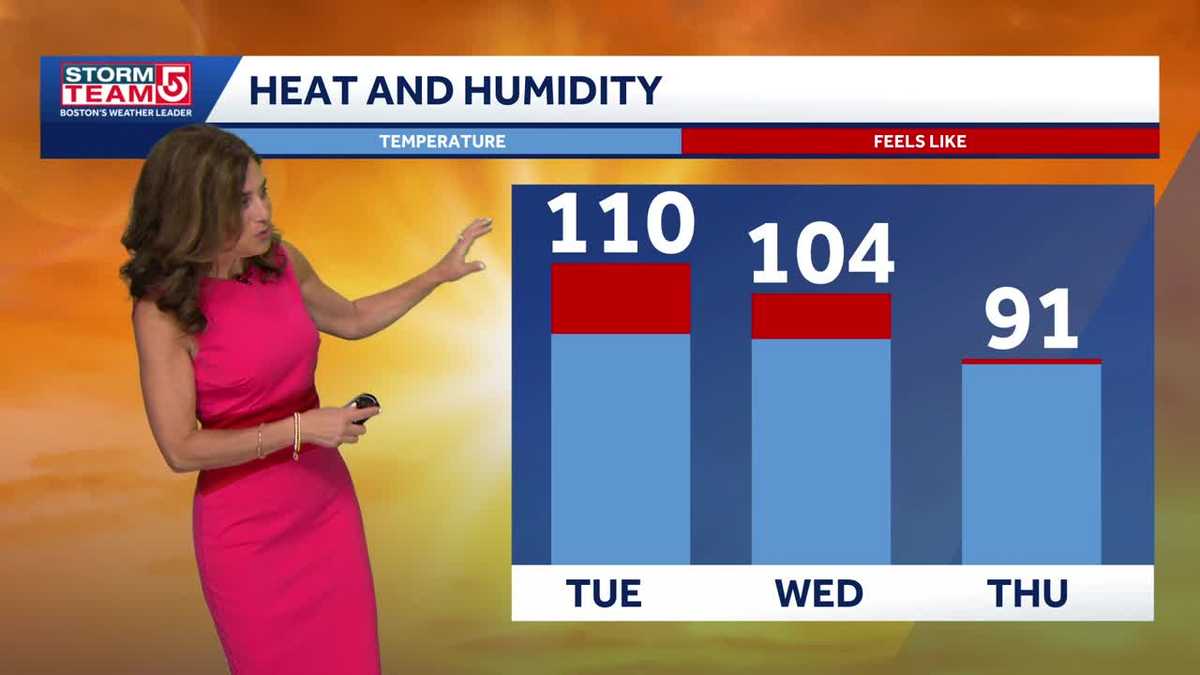 Hot and humid before relief arrives