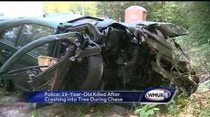 Teen killed in crash after police chase