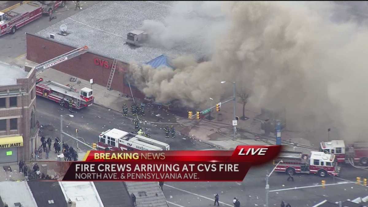 CVS pharmacy set on fire