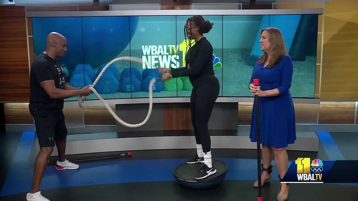 11 Fitness demonstrates balance & core training