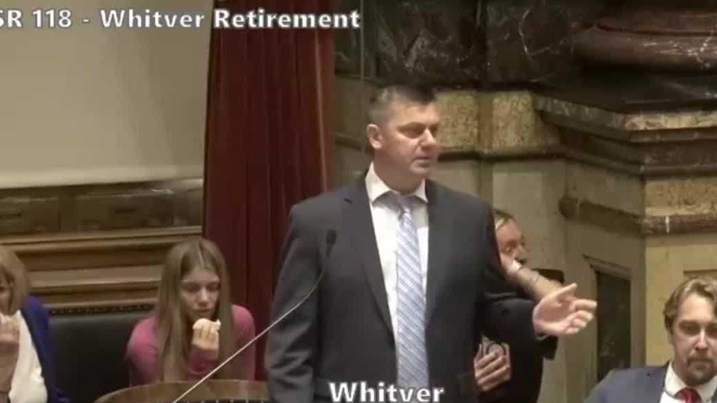 Iowa Sen. Jack Whitver delivers retirement speech on Senate floor