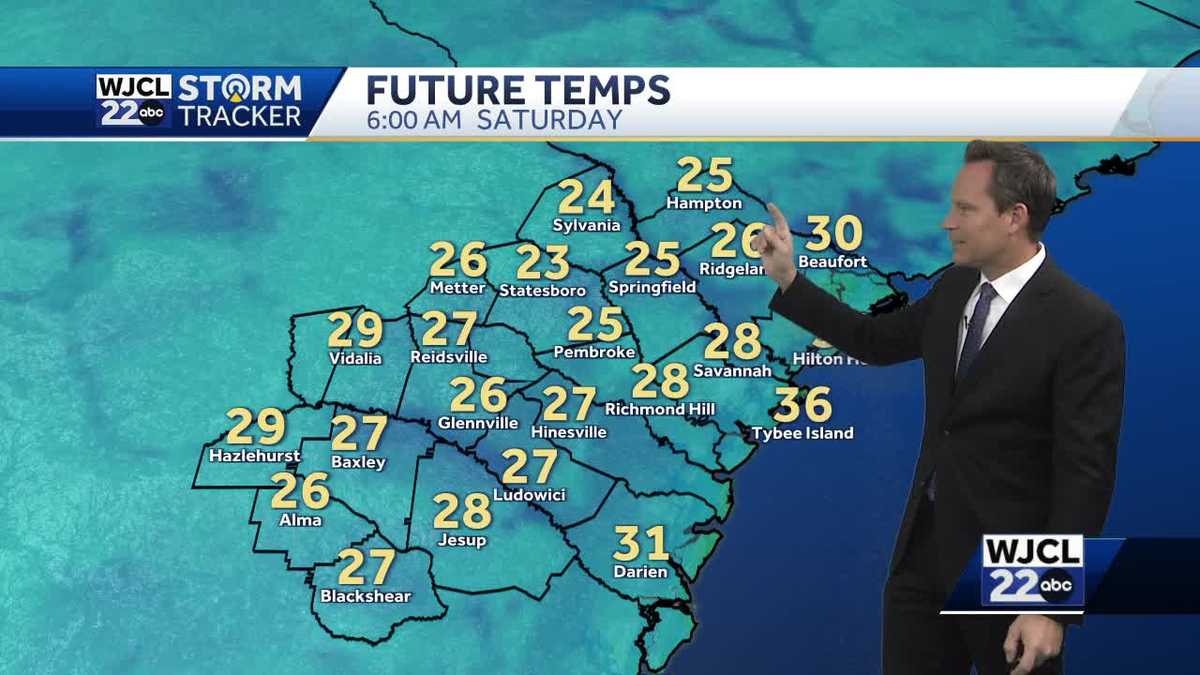 Savannah: Tracking a big temperature swing