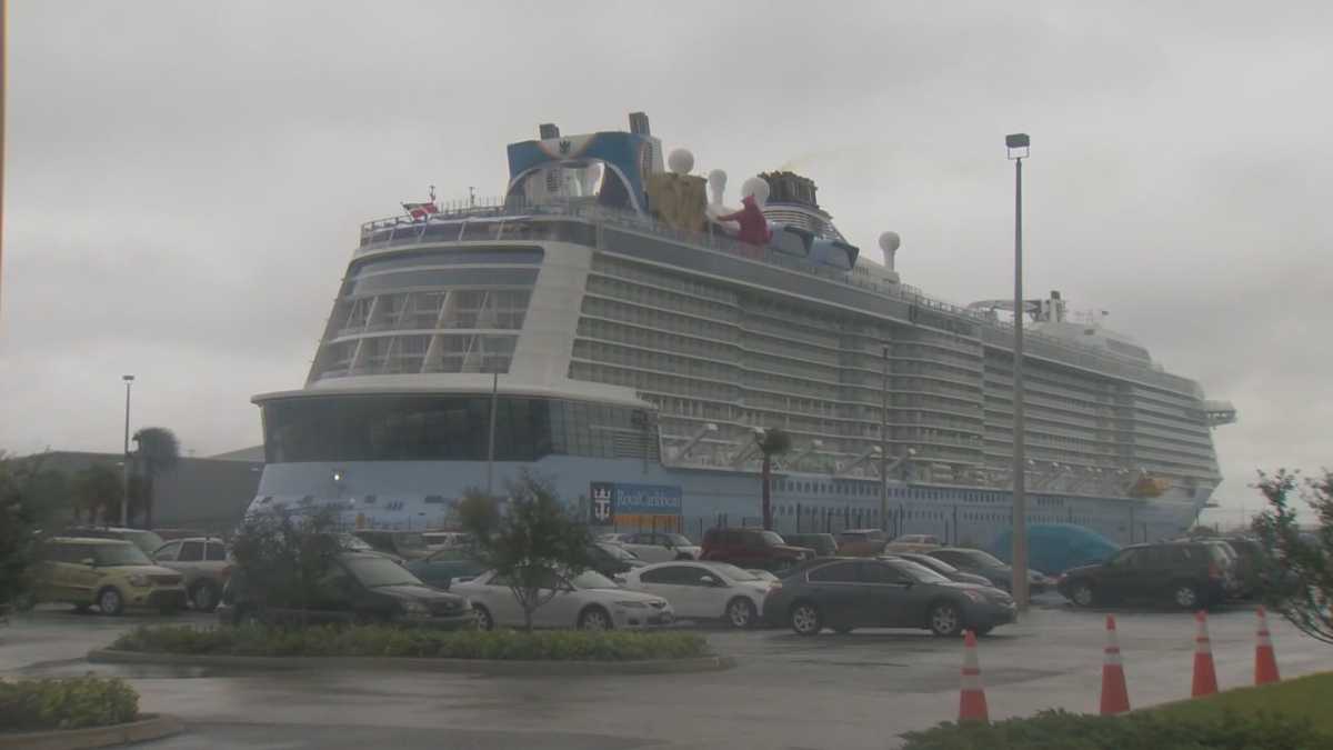 Largest ship ever docked at Port Canaveral arrives