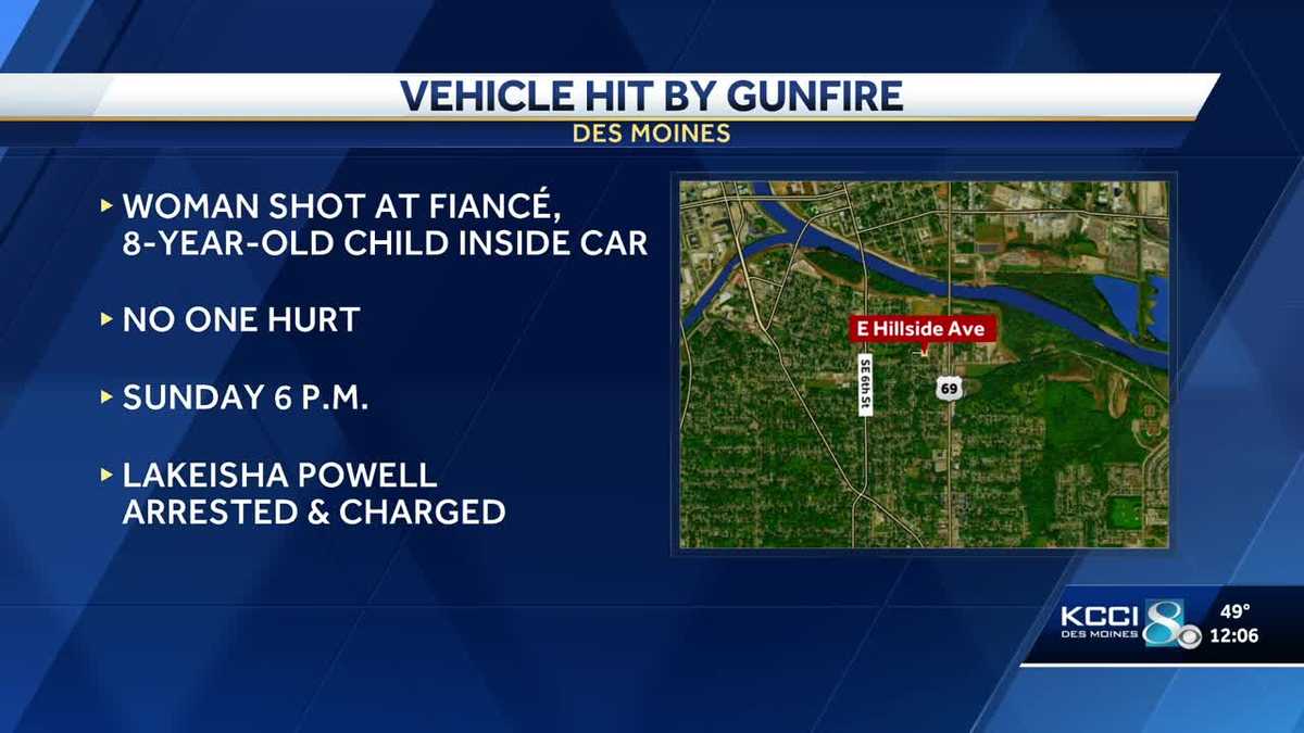 Des Moines crime: Woman charged after allegedly shooting car with ...