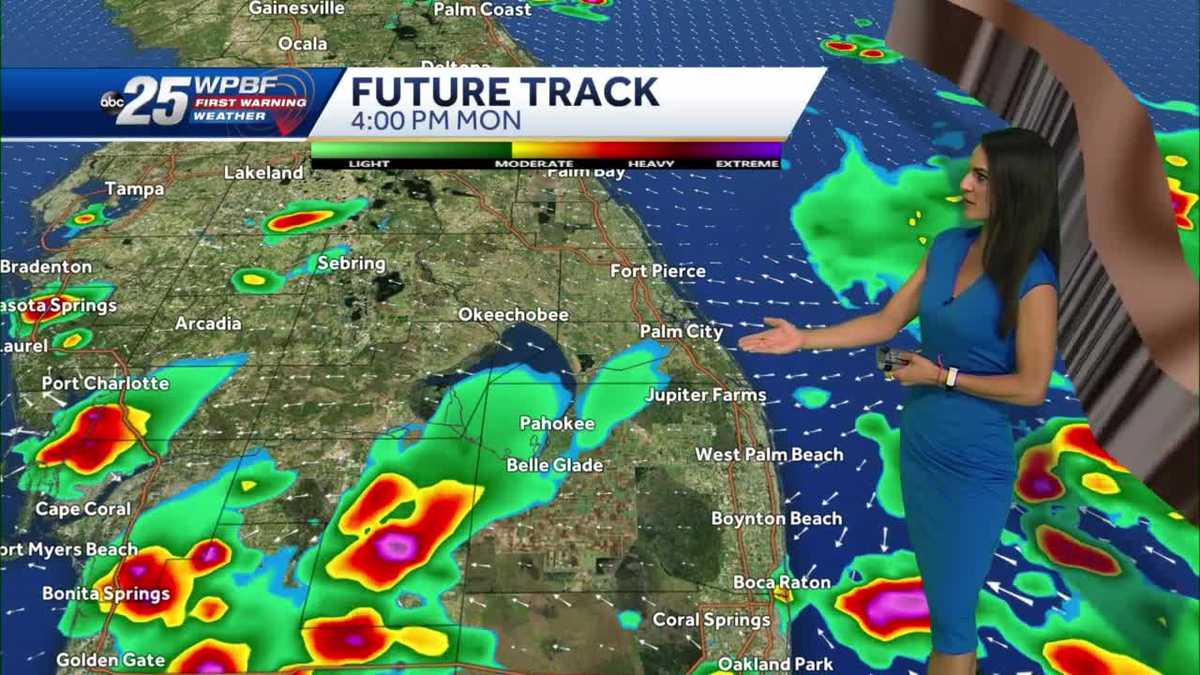 Scattered showers and Storms Continue