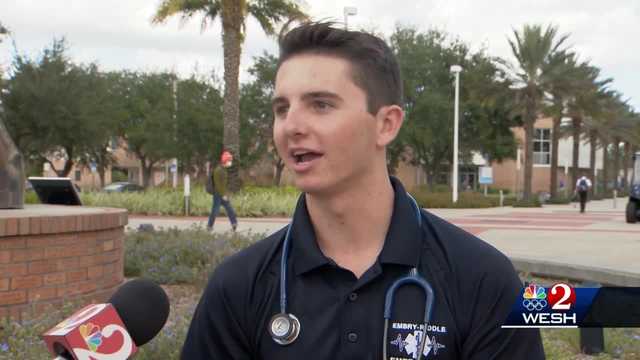 Embry-Riddle student resuscitated man suffering heart attack on Orlando flight - Vimarsana News