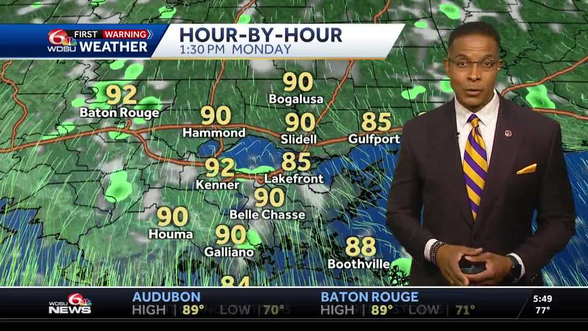 A hot and humid Monday