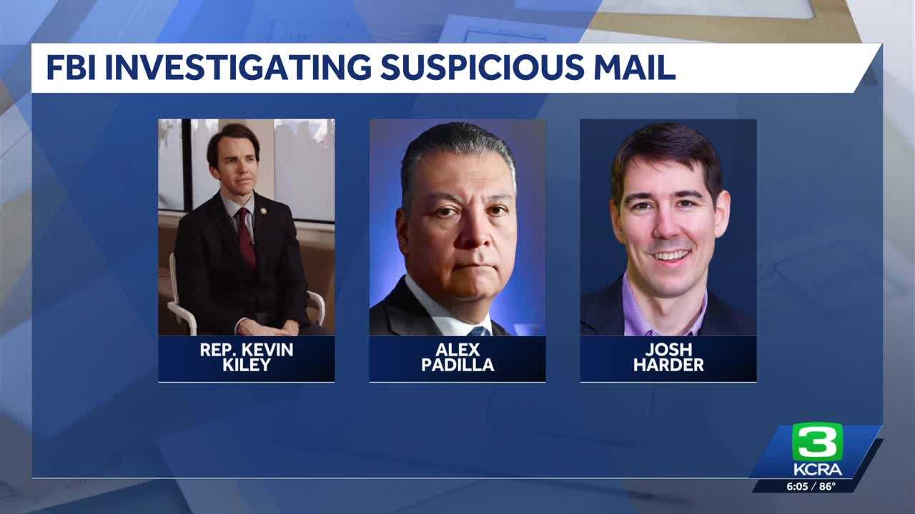 Mail with suspicious substance sent to offices of at least 3 California lawmakers