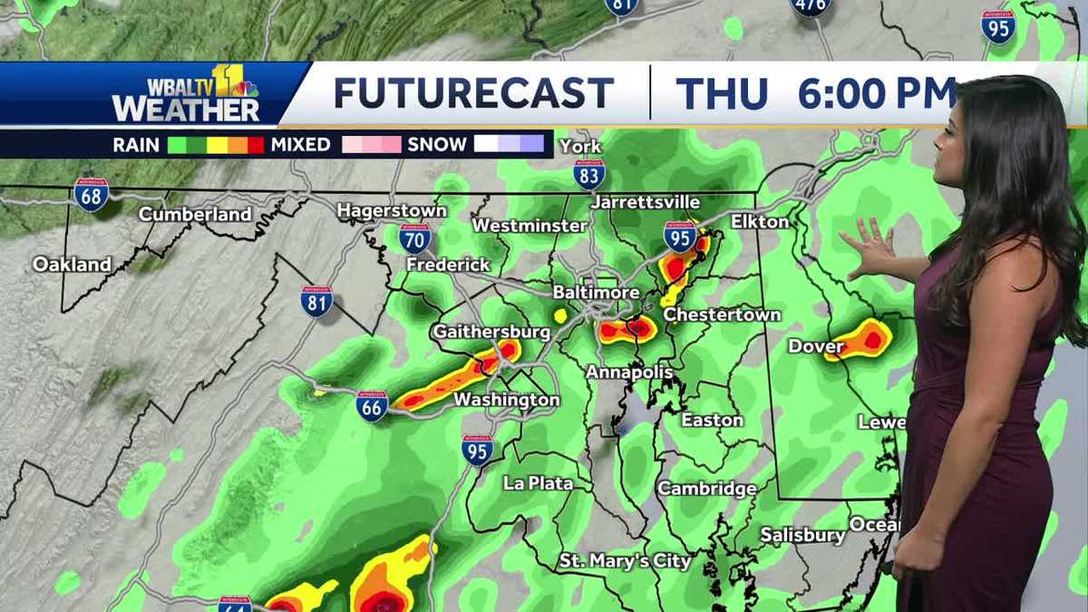 Rain and storms for rest of Thursday, pleasant weekend ahead`