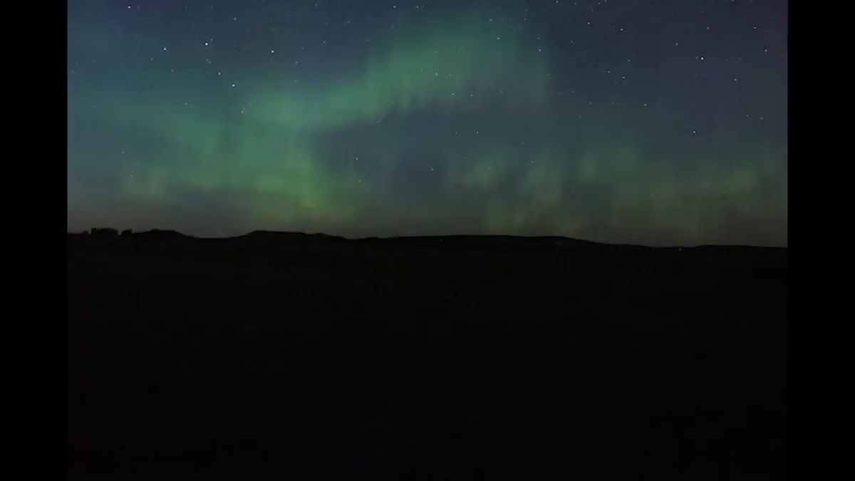 The Northern Lights put on a show in North Dakota
