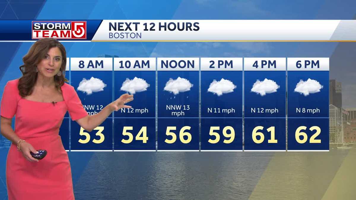 Video: Cloudy, cool with spotty showers