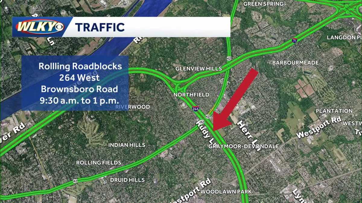 TRAFFIC: Rolling roadblocks on Watterson Expressway Wednesday