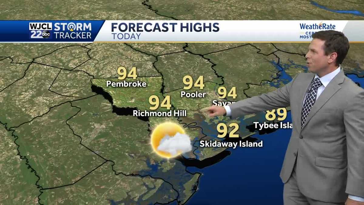 Isolated shower or thunderstorm today and tracking the tropics - WJCL