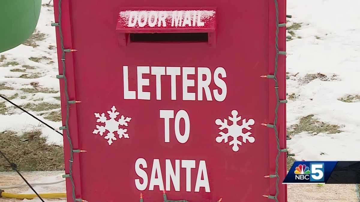 Handmade mailbox collects letters to Santa