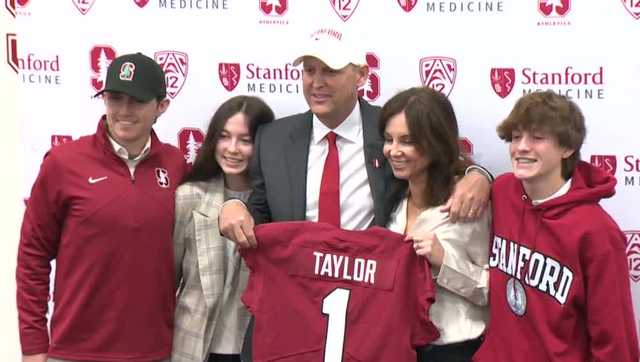 Stanford introduces Troy Taylor as head football coach