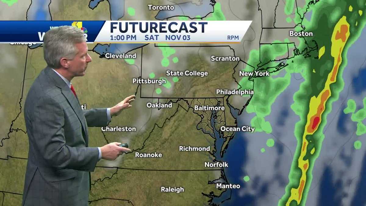 Scattered storms to end the work week