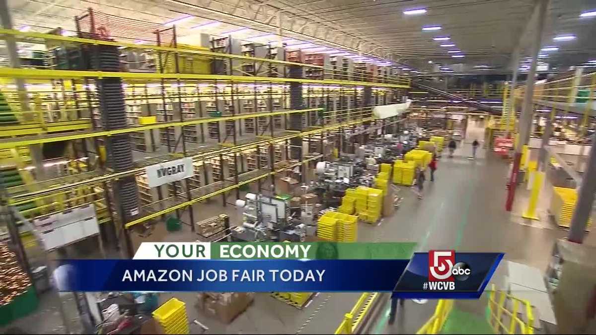 amazon holding giant job fair