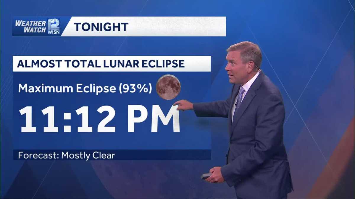 Mostly clear for the lunar eclipse in SE Wisconsin