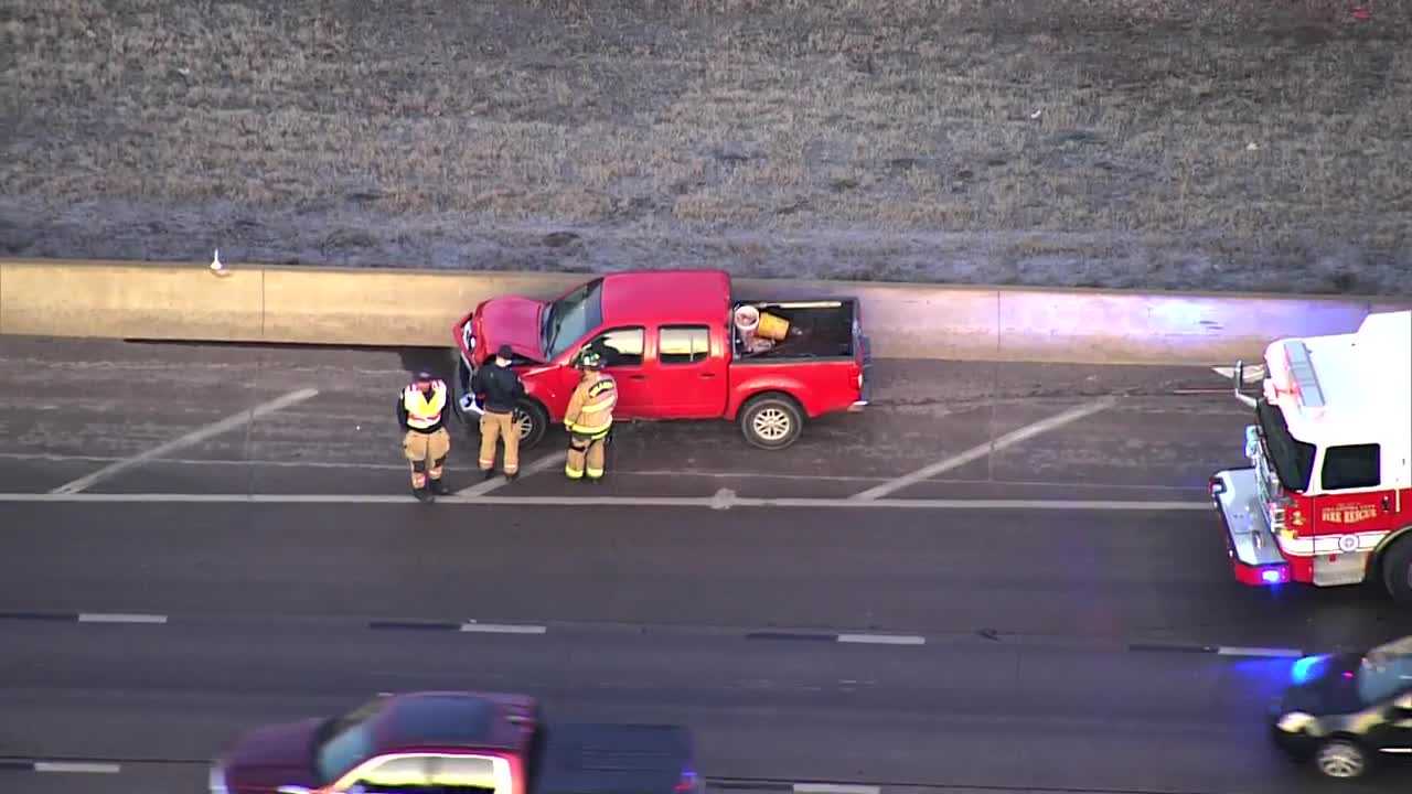 koco.com - Chase Rutledge - Ambulance responds to multi-vehicle crash on I-35 in east OKC