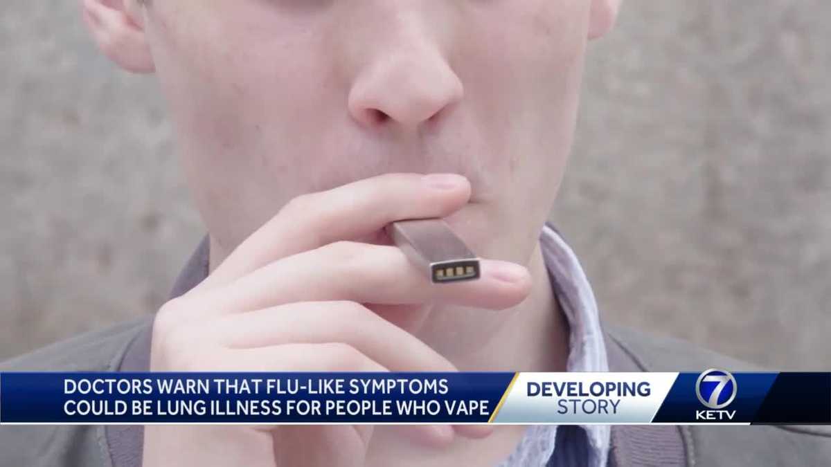 Doctors warn that flulike symptoms could be lung illness for people who vape