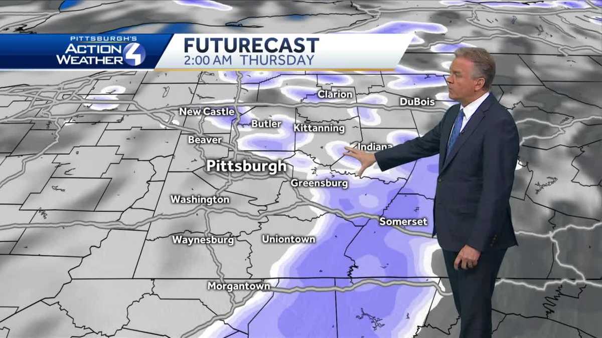 Scattered light snow showers tonight, partly cloudy Thursday