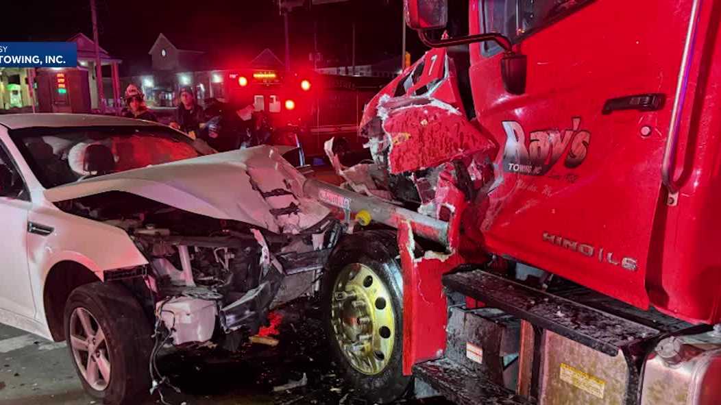 Man arrested on OWI suspicion after Greenfield tow truck crash