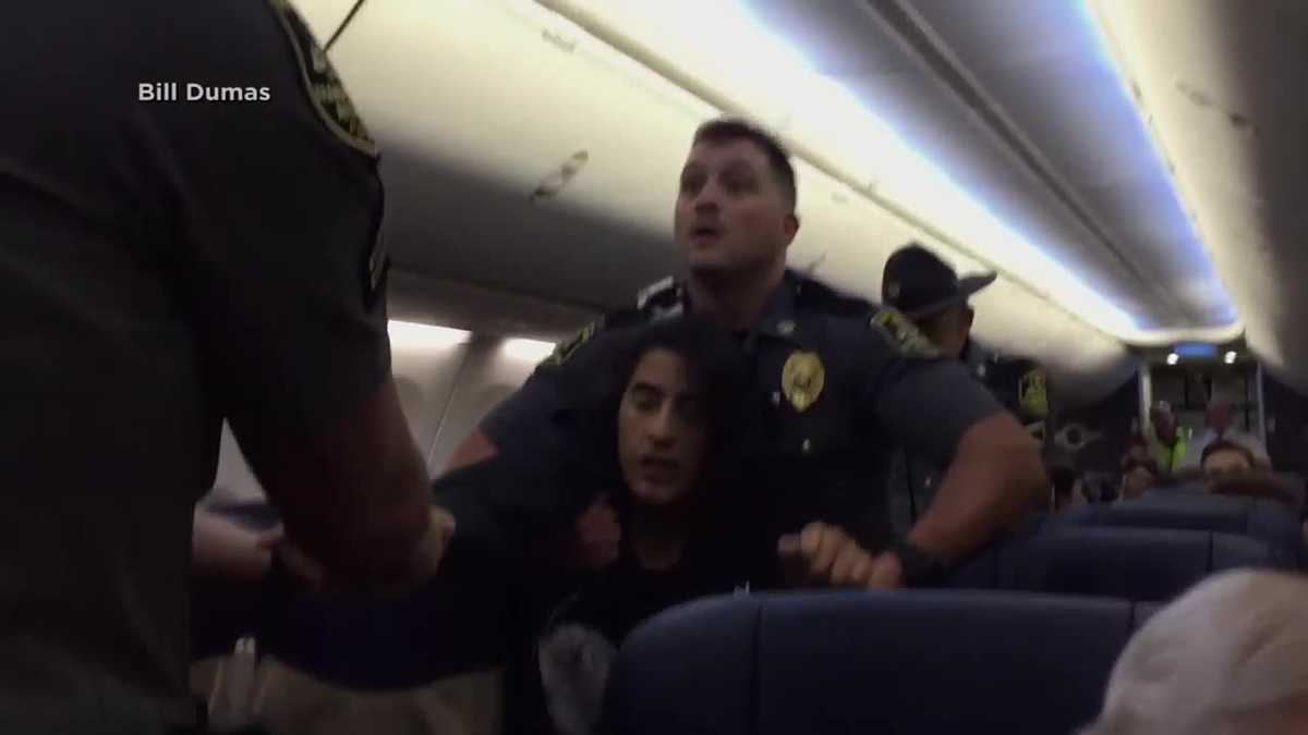 Video shows woman forcefully removed from Southwest Airlines flight