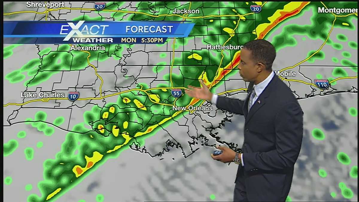 Spotty showers this morning, showers and thunderstorms late this afternoon