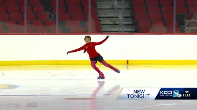 'I got better and now I’m here': Iowa 10-year-old qualifies for ice skating nationals
