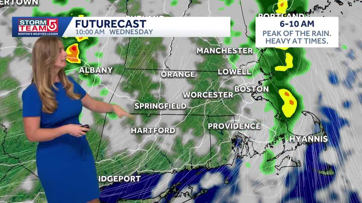 Video: Heavy rain expected Wednesday morning