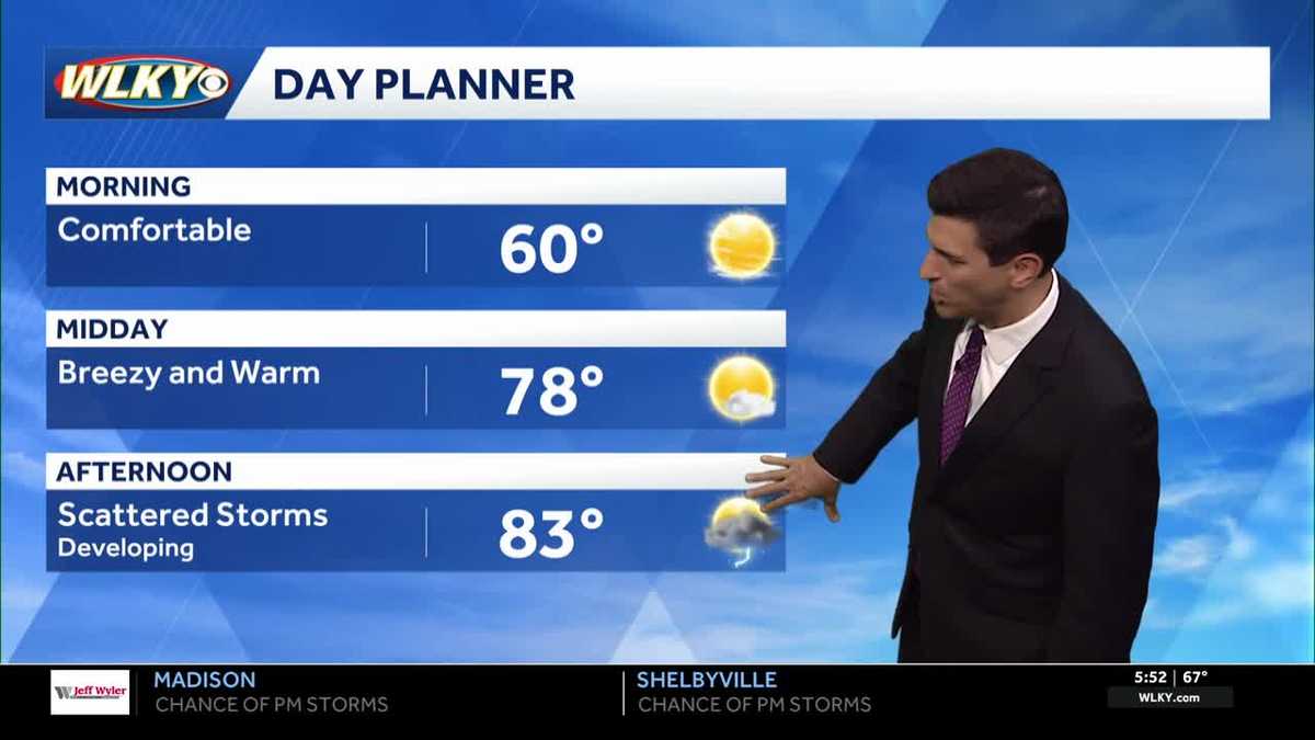 Late day shower and storm chances Friday