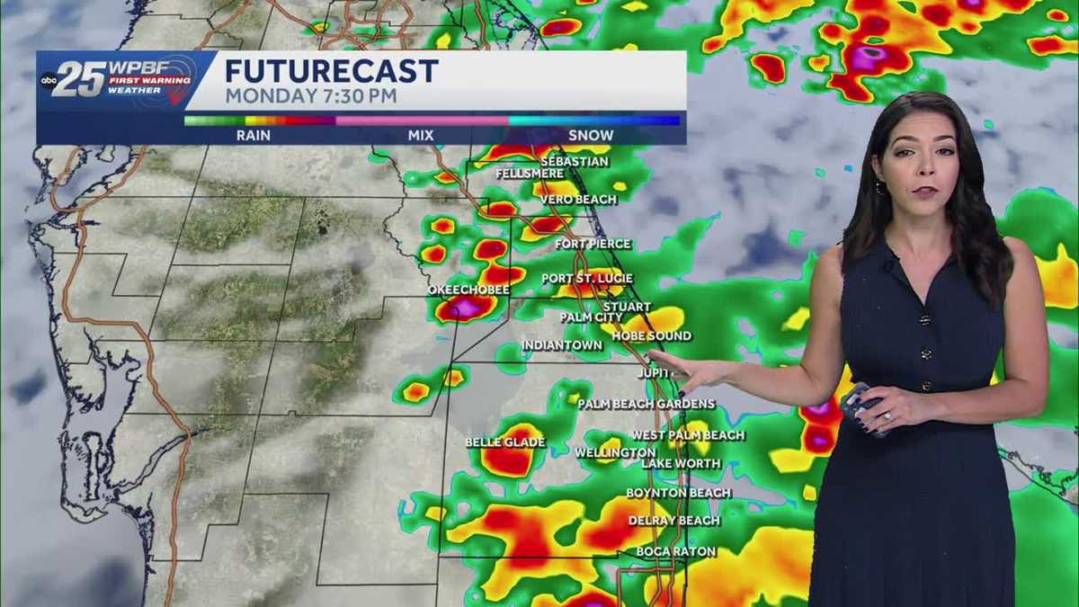 Two cold fronts are heading to Florida. Rain and much cooler weather ...