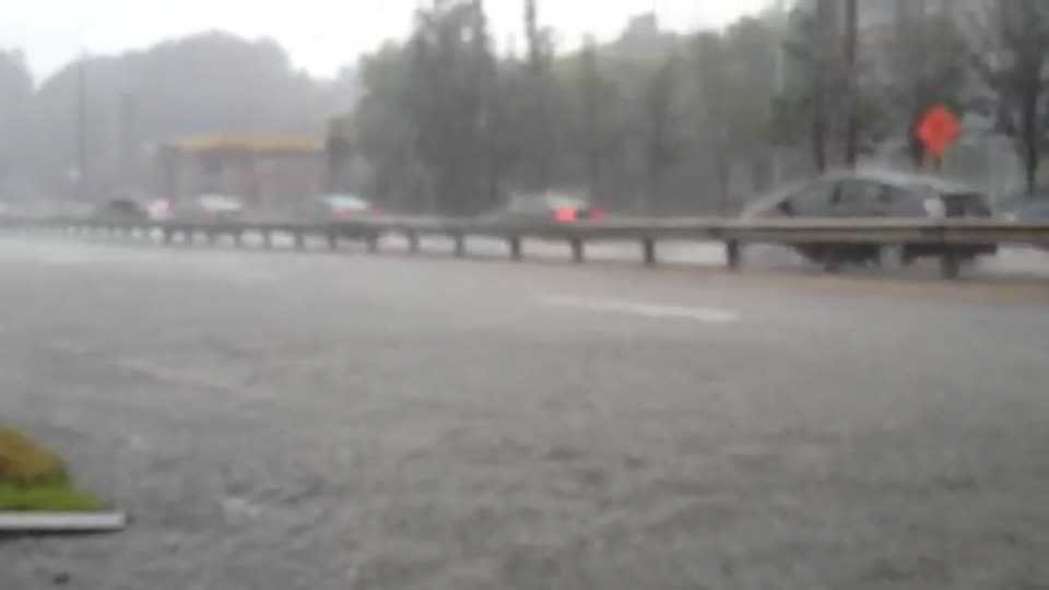 Route 9 Flooded In Metrowest