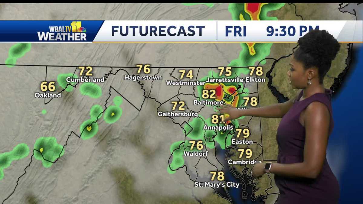 Afternoon thunderstorms possible Friday, cooler weekend ahead