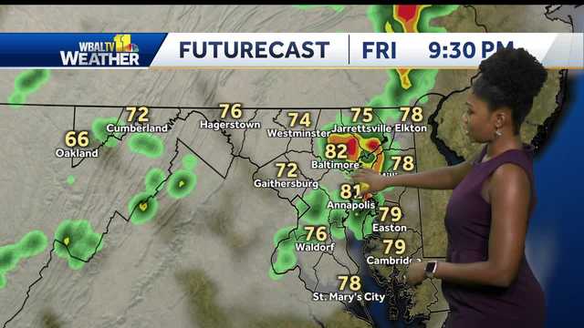 Afternoon thunderstorms possible Friday, cooler weekend ahead