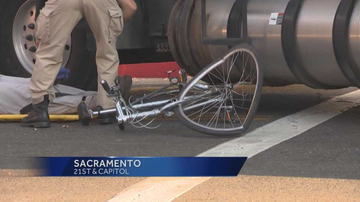 Cyclist recovering after being hit by garbage truck