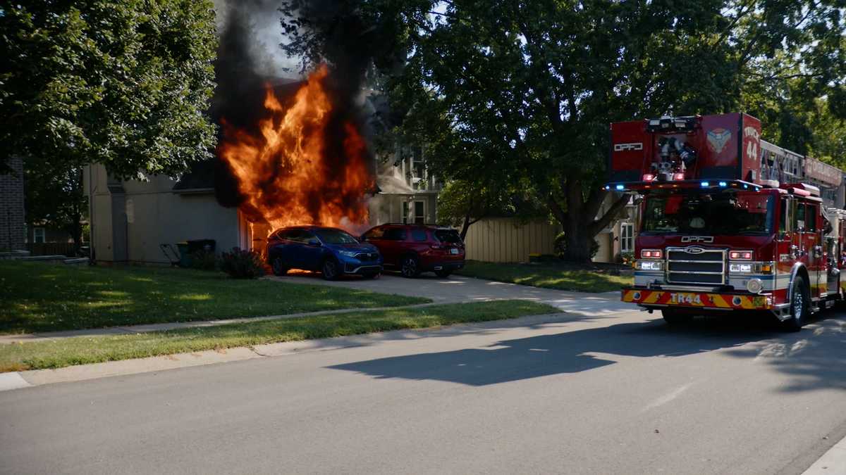 Woman treated for smoke inhalation after Overland Park house fire Tuesday