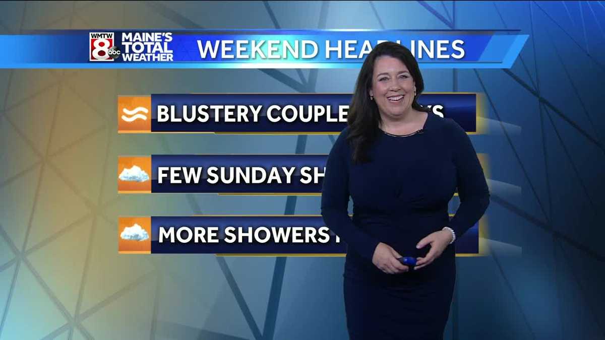 Cloudy and breezy with showers ahead to start the workweek
