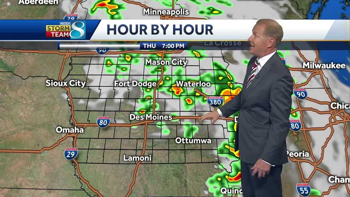 Take a look at updated storm chances in central Iowa