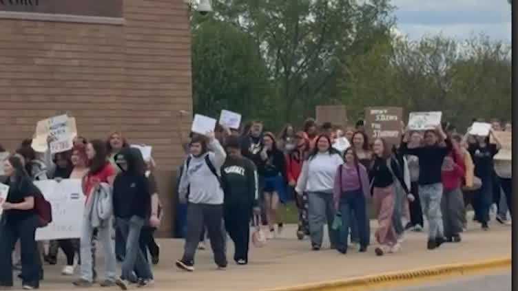 Watertown school board prohibits song with LGBTQ+ ties, students walk out