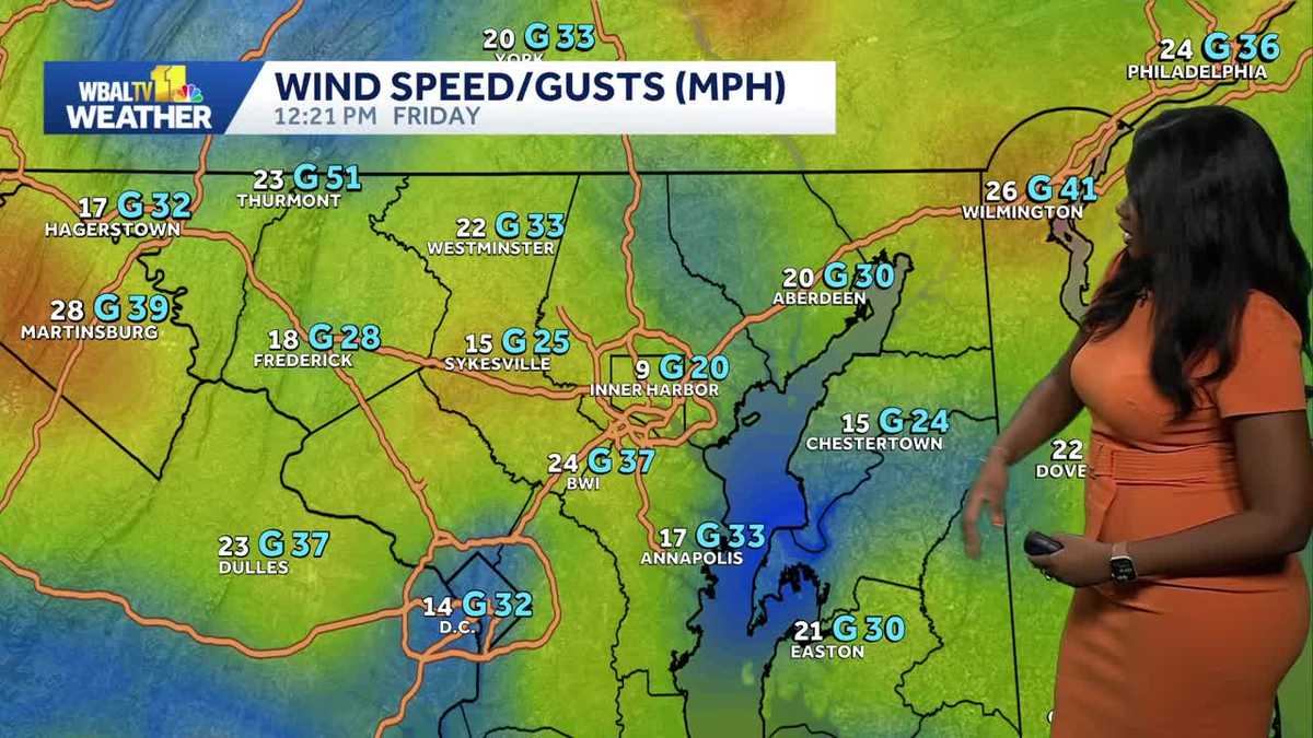 Maryland weather: Strong wind gusts for Halloween