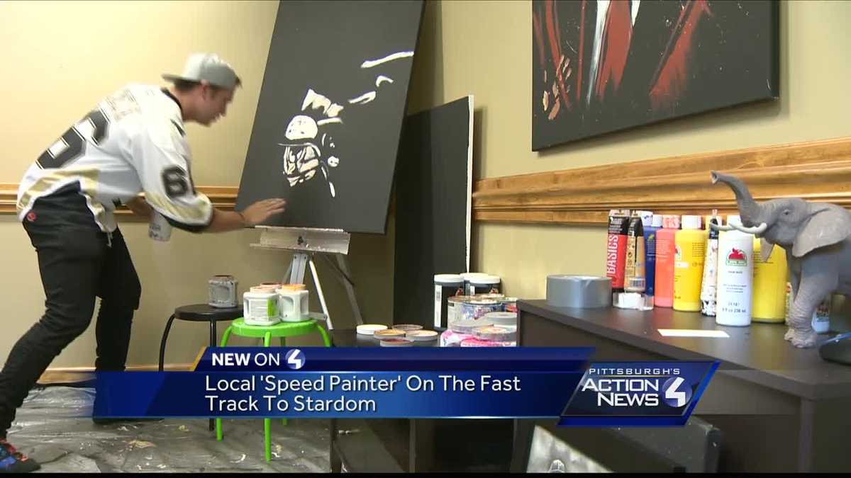 Local 'speed painter' on the fast track to stardom