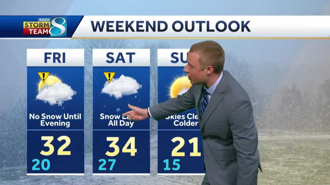 Iowa weather: Another windy day with snow after Thanksgiving